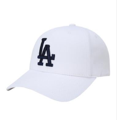 【熱賣精選】運動韓代MLB正品棒球帽白色LA道奇隊鴨舌帽子可調節遮陽32CPWB-LK89529