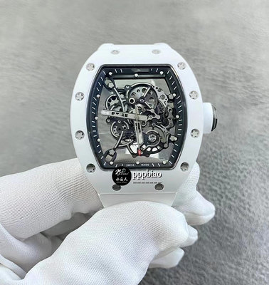 限量 RM廠 RM055 全陶瓷 白盤手錶 男士手錶