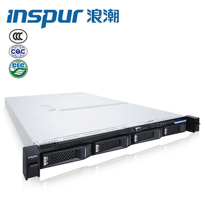 浪潮伺服器（INSPUR）NF3120M5 1U機架式主機 E-2224/16G記憶體*2/4T SATA硬碟*2/9440/400W/導軌/改配/3年質保