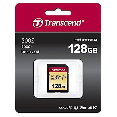 喬喬3C 創見 Transcend SDXC 500S 128G V30 SD SD卡 記憶卡 U3