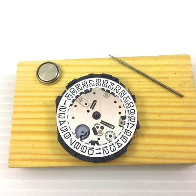 日本原裝 Epson VR33 日期3點位 手錶 機芯 錶芯 3針 附龍芯 把桿 電池 鐘錶維修 鐘錶零件 非高管