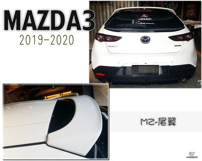 小傑車燈--全新 MAZDA3 馬3 2019 2020 19 20 年 5D 5門 MZ 版 尾翼 ABS 魂動紅