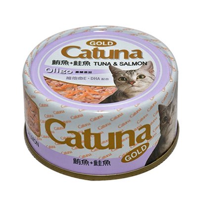 SNOW的家【訂購】Catuna 開心金罐-鮪+鮭魚80g 12種口味 (80270037