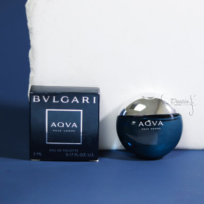 BVLGARI 寶格麗 水能量 AQVA Pour Homme 男性淡香水 5mL Q香 香水 沾式 附盒裝
