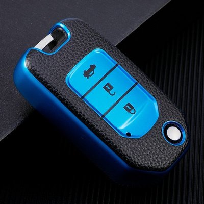 HONDA 汽車鑰匙套適用於本田 Bianchi 第九代雅閣 Lingpai 鉑金核心鑰匙袋可折疊全生活軟殼