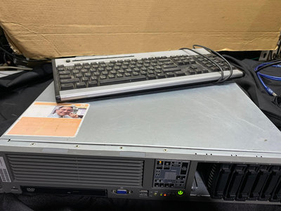 出售HP ProLiant  DL380 G5 伺服器主機  只要1000元...   實機拍攝，物品狀況如照片