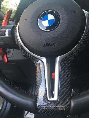 BMW副廠方向盤M盤Y字，碳纖維CARBON簍空面板上下蓋