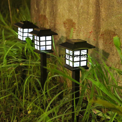 多功能燈太陽能戶外LED草坪小房子宮廷燈庭院別墅花園防水室外地插柱頭燈燈具