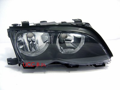 【UCC車趴】BMW 寶馬 E46 3系 01(9月)-02 03-05 4門 4D 原廠型 黑框大燈 一組6400