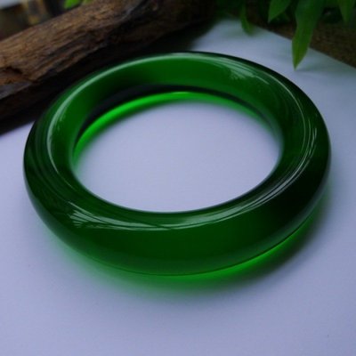 滿綠熒光玻璃種冰翠玉手鐲新疆帕爾米蔥嶺玉圓條手鐲爆款