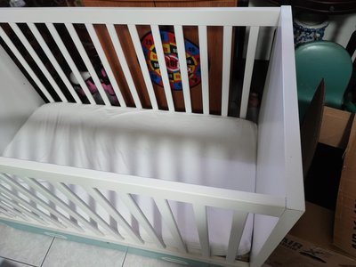 ikea 嬰兒床 抽屜櫃 8成新 小童床 白色