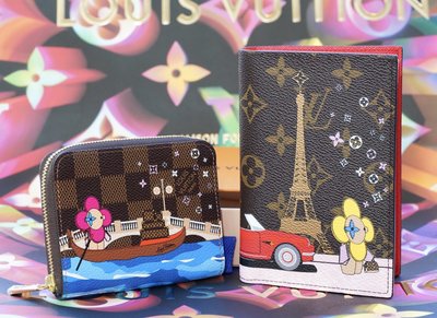 【COCO 精品專賣】LV Vivienne 自駕遊到巴黎的艾菲爾鐵塔 4卡 護照夾 M68493 現貨