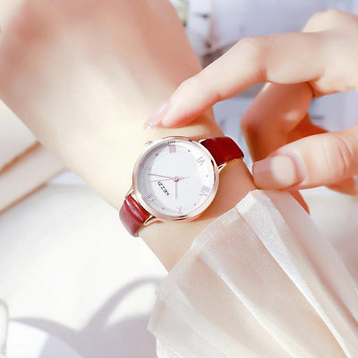 熱銷 正品韓版KEZZI手錶腕錶女防水學生時尚簡約皮帶防水氣質石英女錶85 WG047