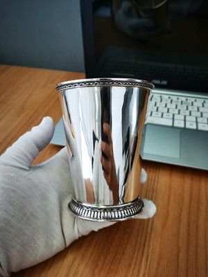 純銀瑞典古董銀器830銀啤酒杯水杯茶杯主人杯產地瑞典簡