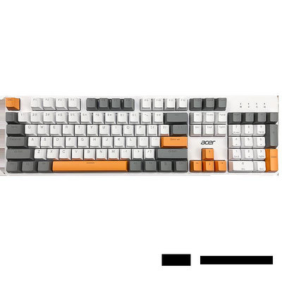 有線鍵盤acer宏碁真機械鍵盤有線茶軸紅軸學生電腦辦公青軸游戲電競104鍵鍵盤套裝