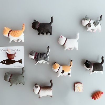 下殺-可愛小貓咪擺件公仔創意桌面裝飾卡通鈴鐺貓玩偶網紅貓房間裝飾品