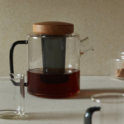 特價！NEW ㊣幾致 Norman系列茶壺套裝簡約耐熱茶杯北歐硼硅玻璃茶水壺