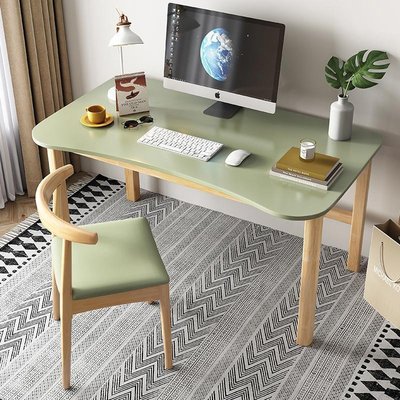 家用臥室實木兒童寫字桌簡約輕奢可置物學生書桌支持可拆裝寫字桌