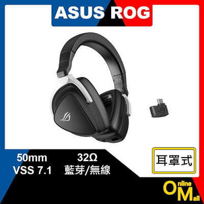 【鏂脈耳機】ASUS 華碩 ROG Delta S Wireless 無線電競耳機 耳麥 耳罩式 雙模 藍牙耳機 AI降噪麥克風