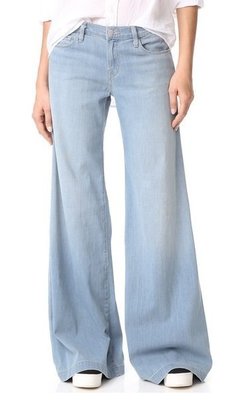 ◎美國代買◎J Brand Lynette淺藍刷色超寛鬆褲管復古時尚超寛鬆寛管牛仔褲