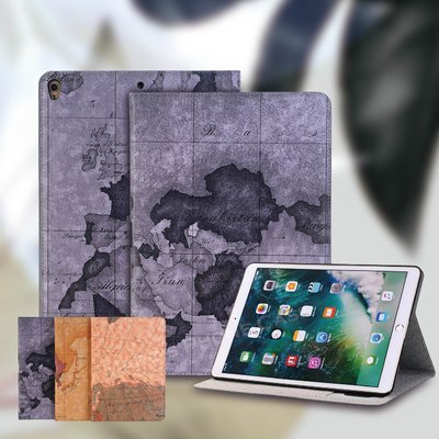 Apple iPad MINI 2/3/4 Air2 Air Pro 9.7 10.5 地圖 插卡 保護套 保護殼 皮套