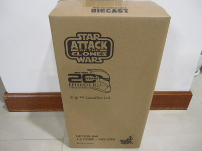 全新Star Wars 星際大戰C3PO Hot Toys MMS650 1/6 (不是達斯魔黑武士 異形忍者龜變形金剛終極戰士鋼鐵人蜘蛛人蝙蝠俠神力女超人)