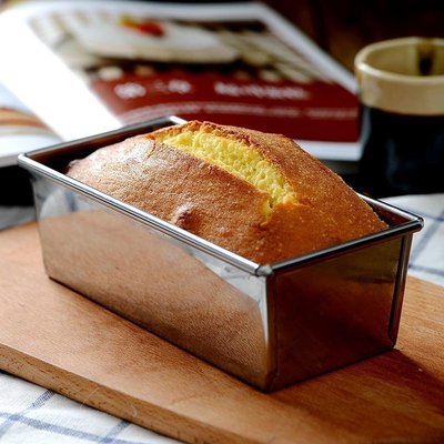 一鑫餐具【日本製 CakeLand 不銹鋼長型蛋糕盒 0.5斤 No.177】TC蛋糕模麵包模