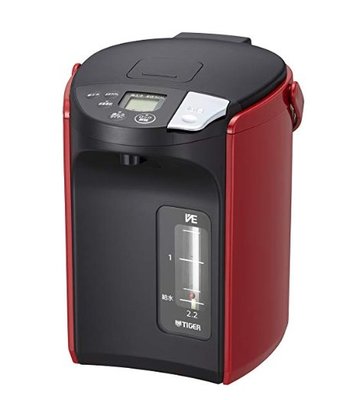 《Ousen現代的舖》日本虎牌Tiger【PIP-A300】電動給水式 電熱水瓶《紅色、3L、真空、無蒸氣》※代購服務