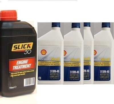 【shanda 上大莊】Shell Formula 10w-40機油4瓶+美國 SL引擎保護劑 合併含運優惠1499元