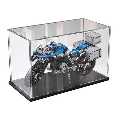 亞克力防塵盒適用樂高42063寶馬摩托車展示模型玩具透明