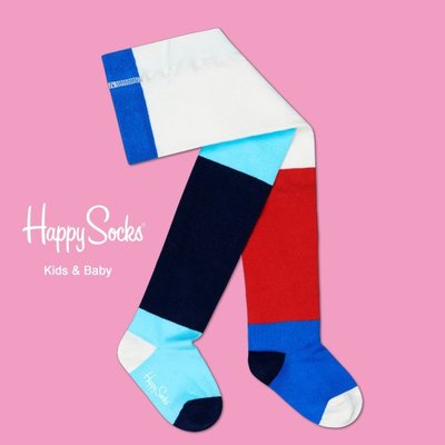 Freaky House-瑞典品牌Happy Socks Block Tight 四色區塊造型設計童襪嬰兒長統襪