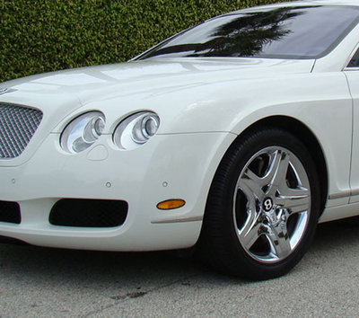 圓夢工廠 Bentley 賓利 2003~2012 Continental GT 改裝 烤漆黑 前保桿 後保桿 反光片框