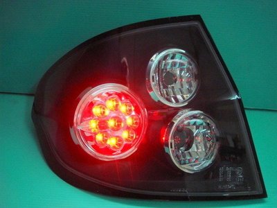 ☆小傑車燈家族☆全新外銷熱賣品現代 GETZ 黑框LED超級亮尾燈特價