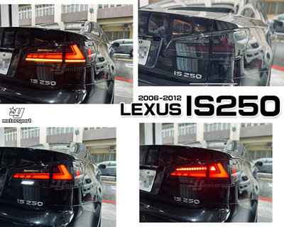》傑暘國際車身部品《全新 LEXUS IS250 06-12年 前期改後期 黑框 動態 LED 光條 流水方向燈 尾燈