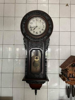 阿德古董店  日本花鐘 五尺 手錶 機械錶 機械鐘 空氣鐘 古董鐘 老爺鐘 落地鐘