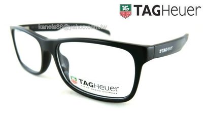 TAG Heuer 豪雅 # 嚴選眼鏡  霧黑色膠框 彈簧鏡腳 法國製 公司貨 TH551 001 porsche