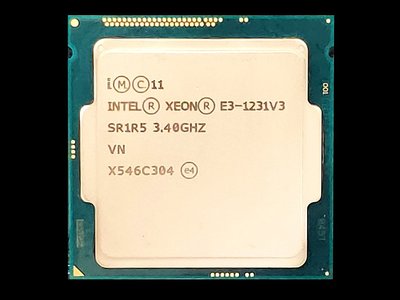 【含稅】Intel Xeon E3-1231 v3 3.4G SR1R5 1150 80W 四核八線 正式 CPU一年保