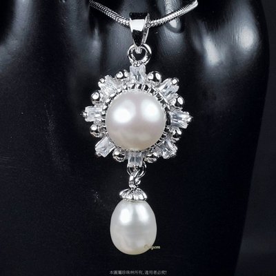 珍珠林~垂吊真珠墬~天然淡水珍珠#024+1
