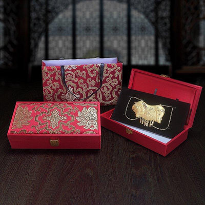 【現貨精選】結婚新娘嫁妝錦盒龍鳳手鐲聘禮盒子黃金首飾盒多件套裝禮品收納盒