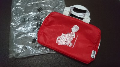 PORTER INTERNATIONAL 紅色小手提包/化妝包/盥洗包