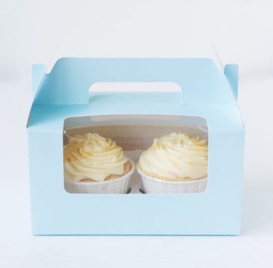 夢饗屋 手提蛋糕紙盒 杯子蛋糕盒 布丁瓶  保羅瓶木糠杯 包裝盒 (DHP-083)