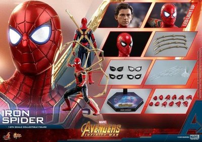全新 Hot Toys MMS482 復仇者聯盟 3 鋼鐵蜘蛛人 IRON SPIDER SPIDER MAN