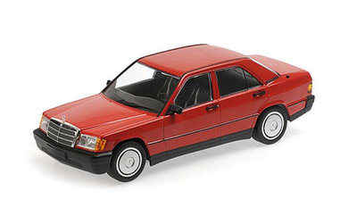 收藏模型車 車模型 特價1:18迷你切梅賽德斯奔馳Benz 190E W201 1982仿真汽車模型