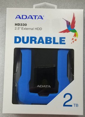 @淡水無國界@ADATA 威剛 HD330 2TB 2.5吋行動硬碟 2T 藍色 黑色 USB3.2 Gen1 USB3