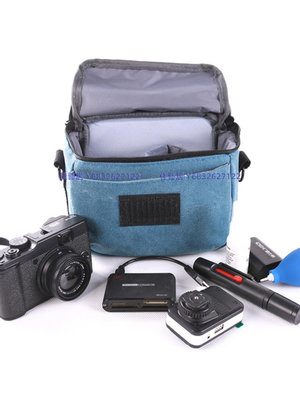 背包客微單相機包適用索尼A6500富士X-T20 X-T100微單輕便單肩包-佳藝居