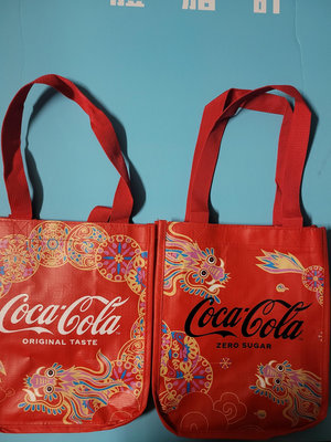 Coca-Cola購物袋 可口可樂編織購物袋 龍