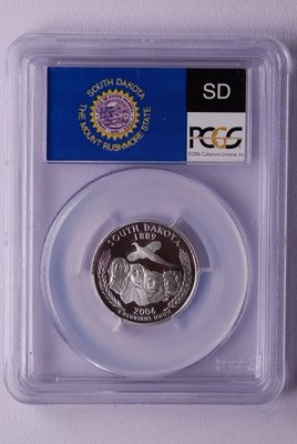 萬福古錢幣收藏家（可議價）小迷評級幣2006年美國南達科他州紀念銀幣S版（PCGS PR69D)特價