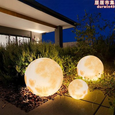 戶外手繪月球燈防水月亮燈室內景觀造景發光圓球氣氛燈草坪裝飾燈