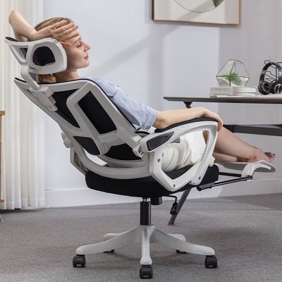 人體工學椅辦公椅可躺電腦椅家用舒適久坐書房書桌學生~特價家用雜貨
