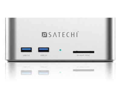 ＜TENCHEER現貨＞ Satechi Aluminum SATA III 鋁合金材質 硬碟外接座 硬碟外接盒 USB 3.0 Hub SD